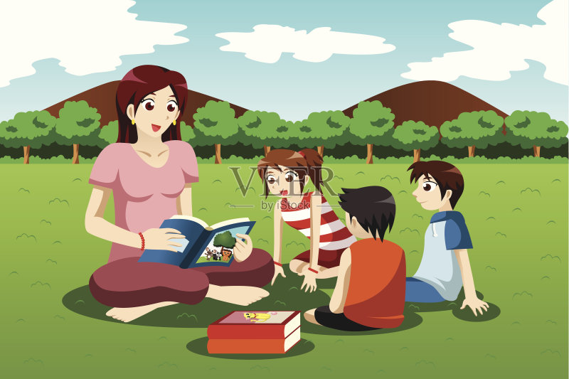 性 学习 草 剪贴画 现代 幼儿园 户外 男孩 知识 童年 儿童教育 绘画插